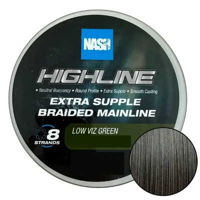 Nash Highline Extra Supple Braided Green 0,35mm 600m