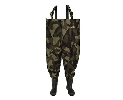 AVID CARP DISTORTION CAMO CHEST WADERS SIZE41 A0620385