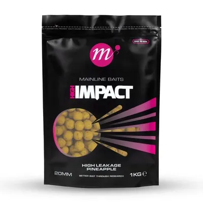 MAINLINE HIGH IMPACT BOILIES HIGH LEAKAGE PINEAPPLE 20MM 1KG M23159