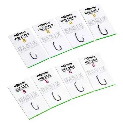 Korda Basix Anzuelos Wide Gape Micro Barbed Size 4
