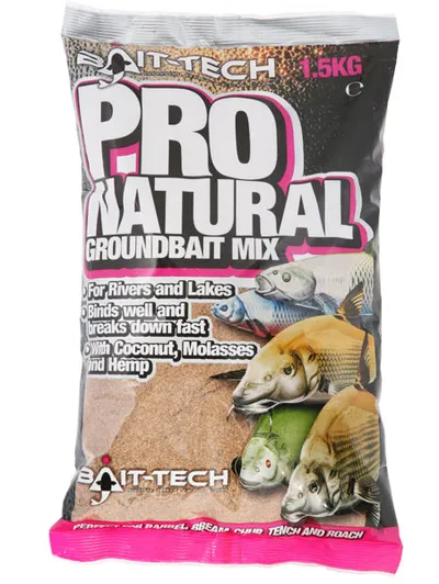 BAIT TECH PRO NATURAL DARK 1.5KG BT PRONATD