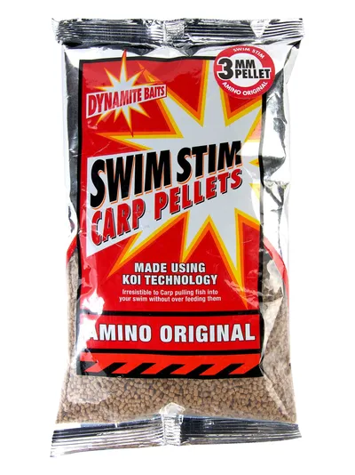 DYNAMITE BAITS SWIN STIM AMINO ORIGINAL CARP PELLETS 6MM 900G DY098