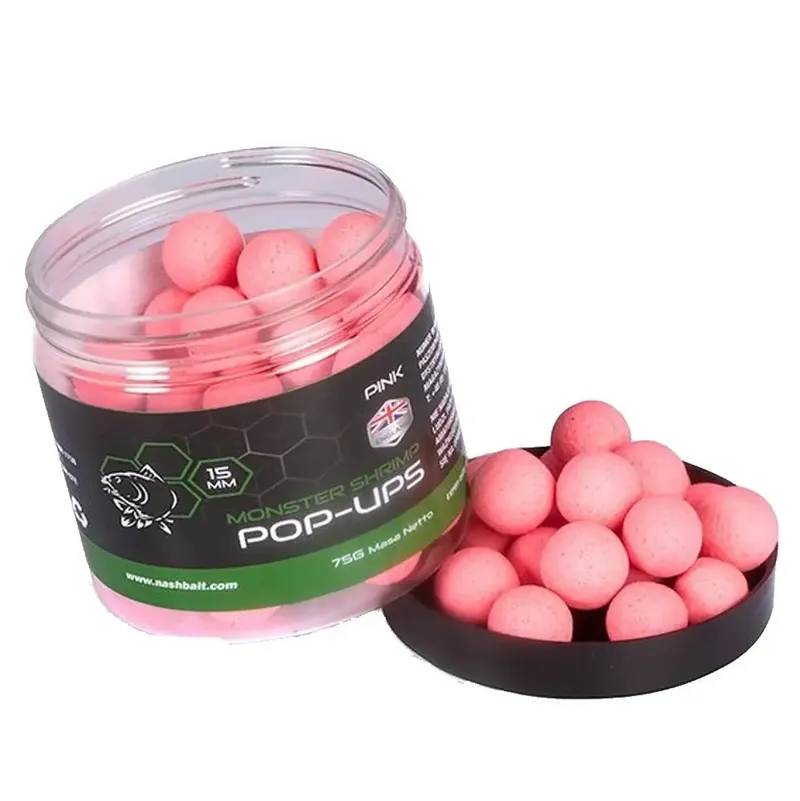 Nash Bait Pink Pop Ups Monster Shrimp 15mm
