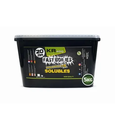Krom Quality KR400 Fast Boilies Pineapple Max Solubles 20mm 5kg