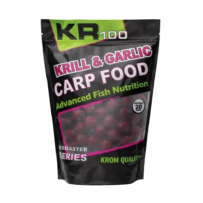Krom Quality KR100 Boilies Krill & Garlic 20mm 800g