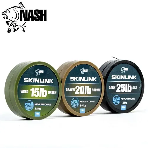 Nash Skinlink Semi Stiff Gravel Brown 35Lb 10m