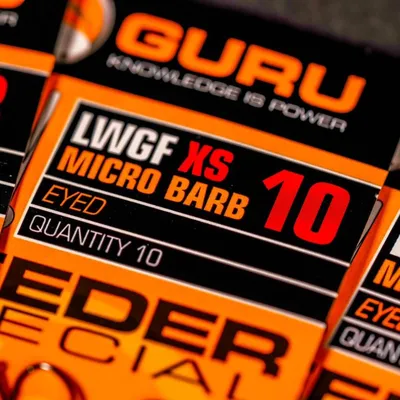 GURU TACKLE FEEDER SPECIAL XS MICRO BARB SIZE14 EYED GFSXSE14