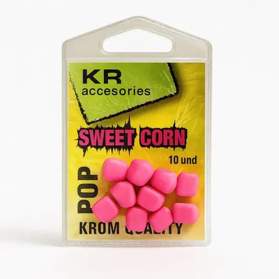 Krom Quality Artificial Pop Ups Sweet Corn Pink 10 Unid