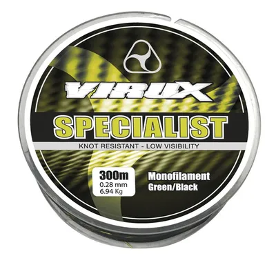 VIRUX SPECIALIST 1200M O 25MM MONOFILAMENT GREEN/BLACK LXSP120025