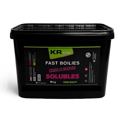 Krom Quality KR100 Fast Boilies Krill & Garlic Solubles 16mm 5kg