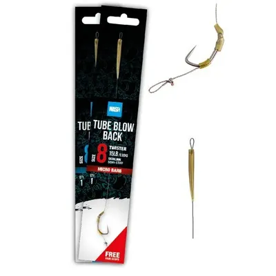 Nash Tube Blow Back Rig 15Lb Size 8