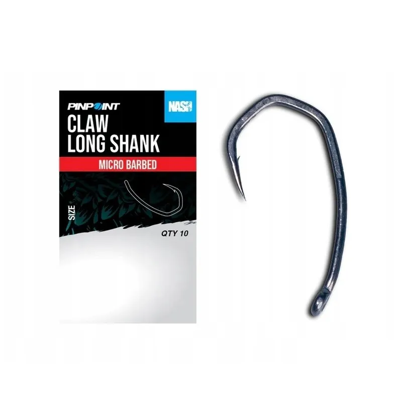 Nash Claw Long Shank Micro Barbed Size 2