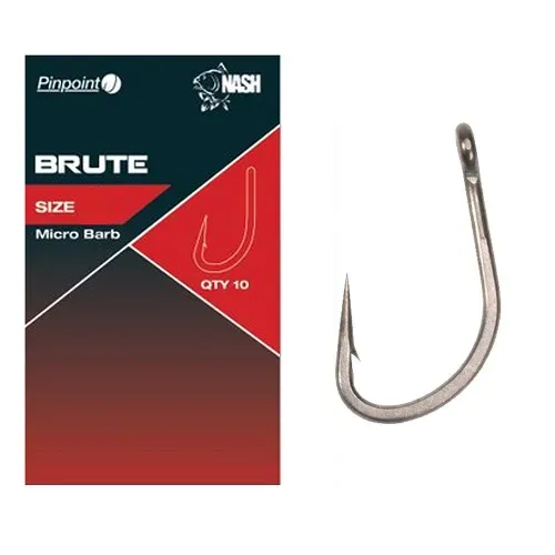 Nash Brute Hook Micro Barbed Size 8