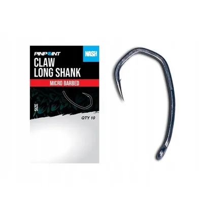 Nash Claw Long Shank Micro Barbed Size 8