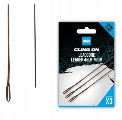 Nash Cling On Leadcore Leader 45Lb 75cm