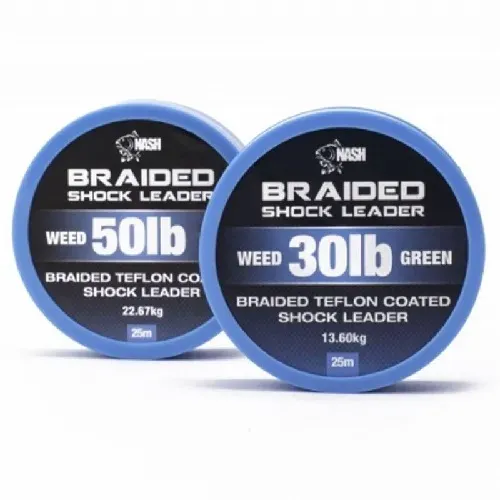 Nash Braid Shock Leader Weed Green 30Lb 13,60Kg 25m