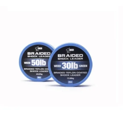 Nash Braid Shock Leader Weed Green 50Lb 22,67Kg 25m