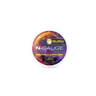GURU N GAUGE SUPER NATURAL CLEAR 0 16MM 5LB 10OZ 2 31KG 150M GNSN16