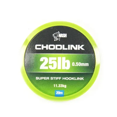 Nash Chod Link Super Stiff Hook Link 20m 25Lb