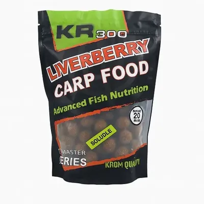 Krom Quality KR300 Boilies Solubles Liverberry 20mm 800g