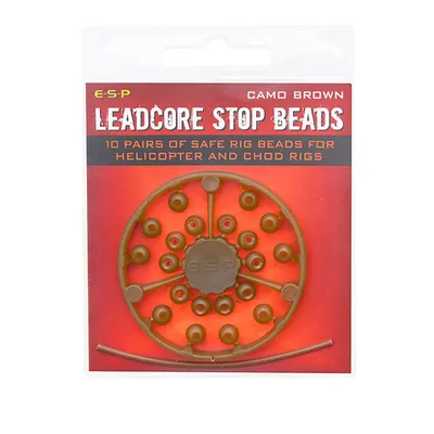 ESP Leadcore Stop Beads Camo Brown ETLSB001CB