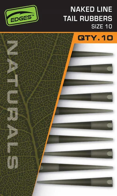 FOX EDGES™ NATURALS NAKED LINE TAIL RUBBERS SIZE 10 CAC841