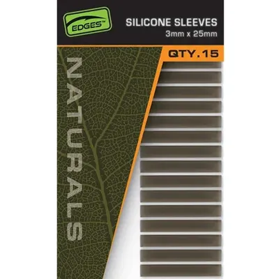 Fox Edges Naturals Silicone Sleeves  3mm x 25mm x15