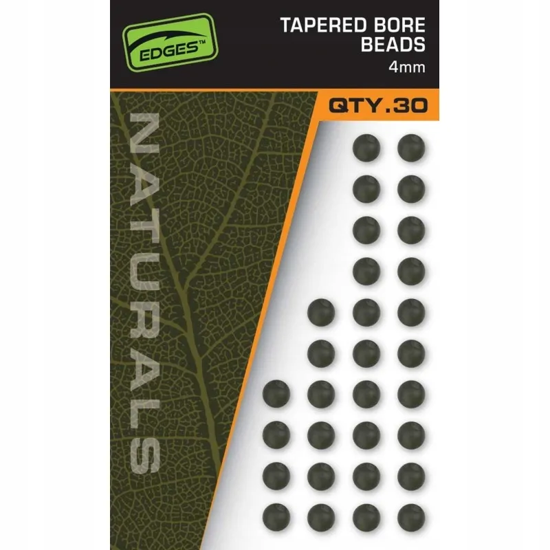 FOX EDGES™ NATURALS TAPERED BORE BEADS 4MM CAC836