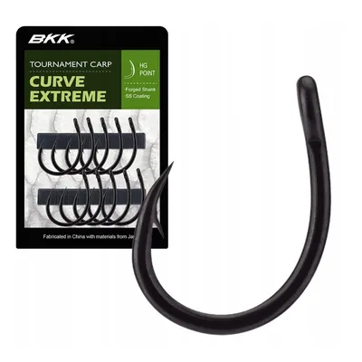 BKK TOURNAMENT CARP CURVE EXTREME SIZE 6 10PCS