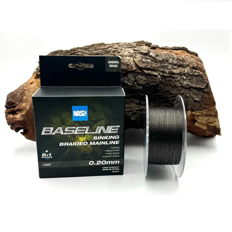 Nash Baseline Sinking Braid Camo 25Lb 0,24mm 600m