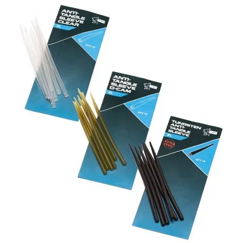 Nash XL Anti Tangle Sleeves Clear