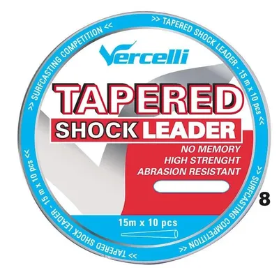 VERCELLI TAPARED SHOCK LEADER 0.33MM 0.66MM 15M 5UND LVPT533