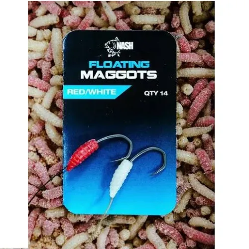Nash Floating Maggot Red/White