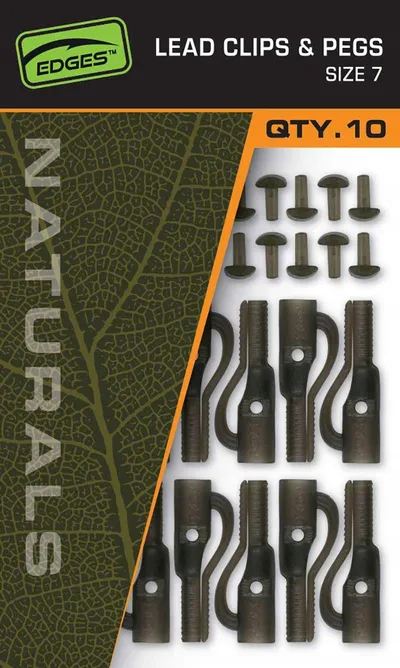 FOX EDGES™ NATURALS LEAD CLIPS & PEGS – SIZE 7 CAC829