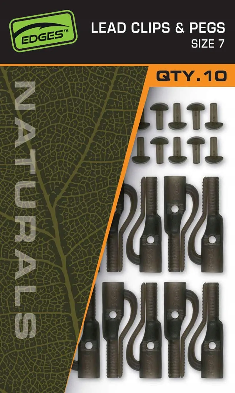 FOX EDGES™ NATURALS LEAD CLIPS & PEGS – SIZE 7 CAC829