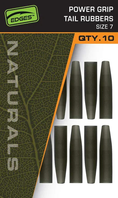 FOX EDGES™ NATURALS POWER GRIP TAIL RUBBERS – SIZE 7 CAC842