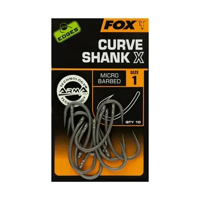 Fox Anzuelos Curve Shank X Micro Barbed Size 1