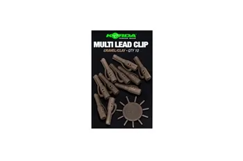KORDA MULTI LEAD CLIP GRAVEL/CLAY QTY10 KLCPG