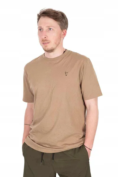 Fox Collection T Shirt Ltd Tan Size S