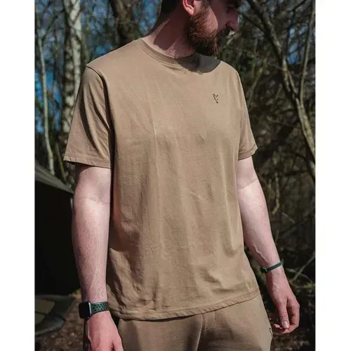 Fox Collection T Shirt Ltd Tan Size 2XL
