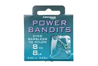 DRENNAN POWER BANDITS EYED BARBLESS TO NYLON 14TO 6LB 0.18DIA 2.72KG DPBEB14