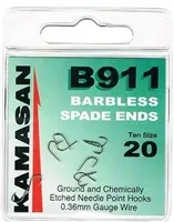 KAMASAN B911 BARBLESS SPADE ENDS SIZE 18 KB911BSE