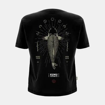 KUMU T SHIRT MAKE YOUR OWN LUCH SIZE S BLACK TSMYOL101