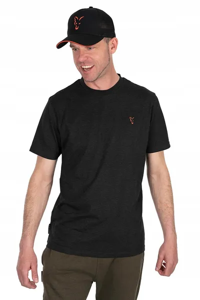 Fox Collection T Shirt Black & Orange Size L