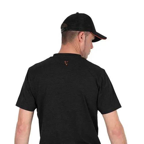 Fox Collection T Shirt Black & Orange Size L