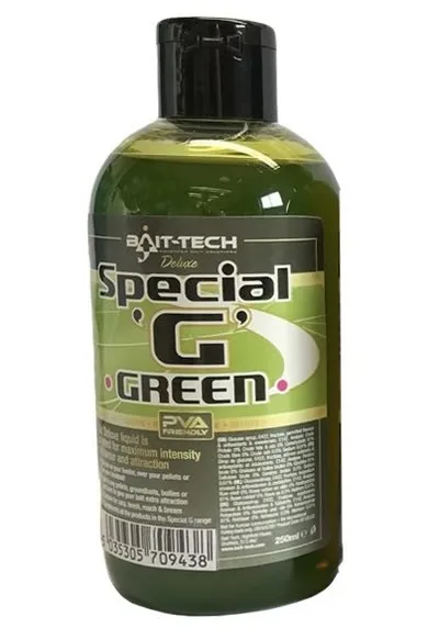 BAIT TECH ADITIV LIQUID DELUXE  SPECIAL G GREEN 250ML PROVBTGREEN