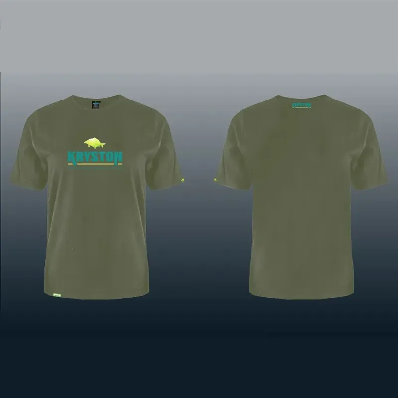 KRYSTON T SHIRT VINTAGE WITH LOGO GREEN SIZE 2XL KR CL1312