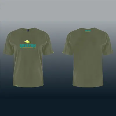 KRYSTON T SHIRT VINTAGE WITH LOGO GREEN  SIZE L KRCL1310