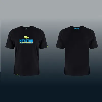 KRYSTON T SHIRT BLACK WITH LOGO SIZE M KR CL1301