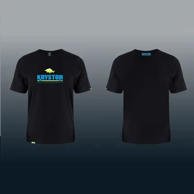KRYSTON T SHIRT BLACK WITH LOGO SIZE XL KR CL1303